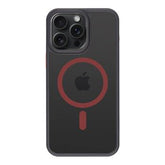 Ümbris Superstealth MagSafe iPhone 15 Pro Max (punane/must)